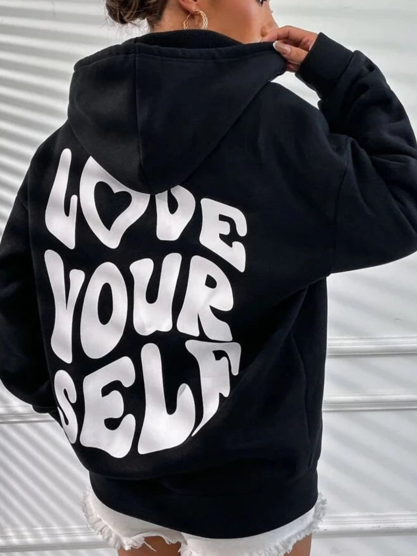 Elodie - Sweat à capuche Love Yourself