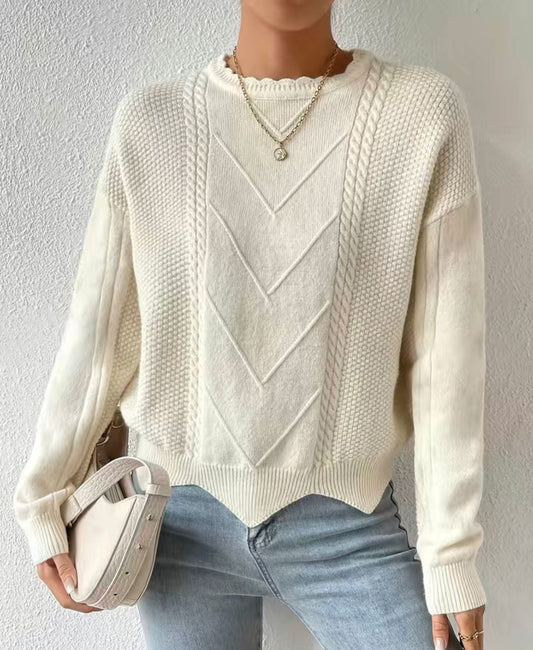 Luna - Sweatshirt Blanc Doux pour Femmes