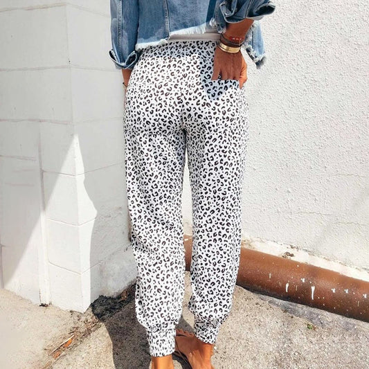 Lucie - Pantalon à imprimé léopard