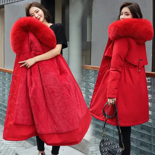 Veste d'hiver longue à capuche - Agafia