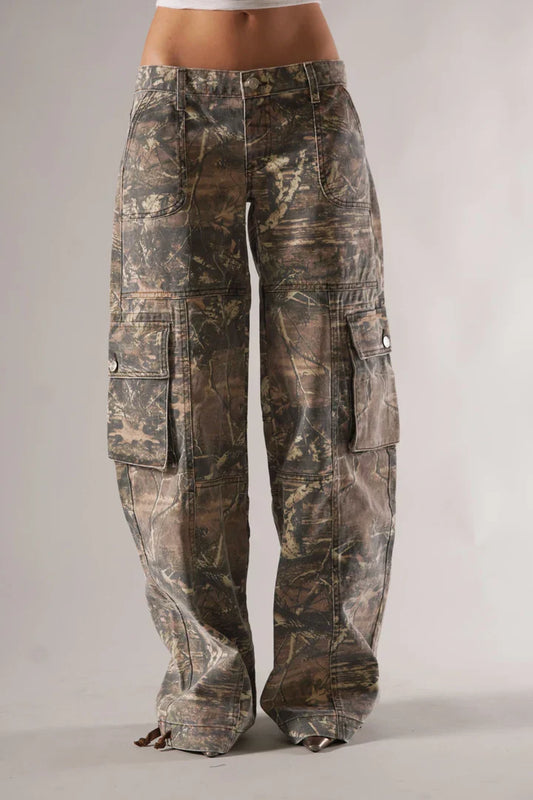 Pantalon imprimé camouflage pour femme - Jonnelle