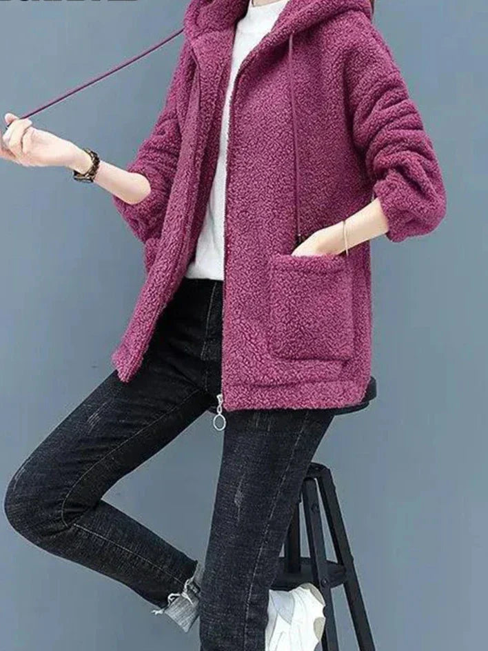 Lara - Veste en polaire avec capuche pour femme
