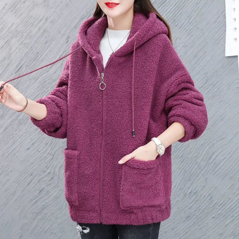 Lara - Veste en polaire avec capuche pour femme