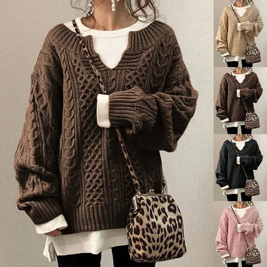 Kris - Pull Tricoté à la Mode pour Femmes