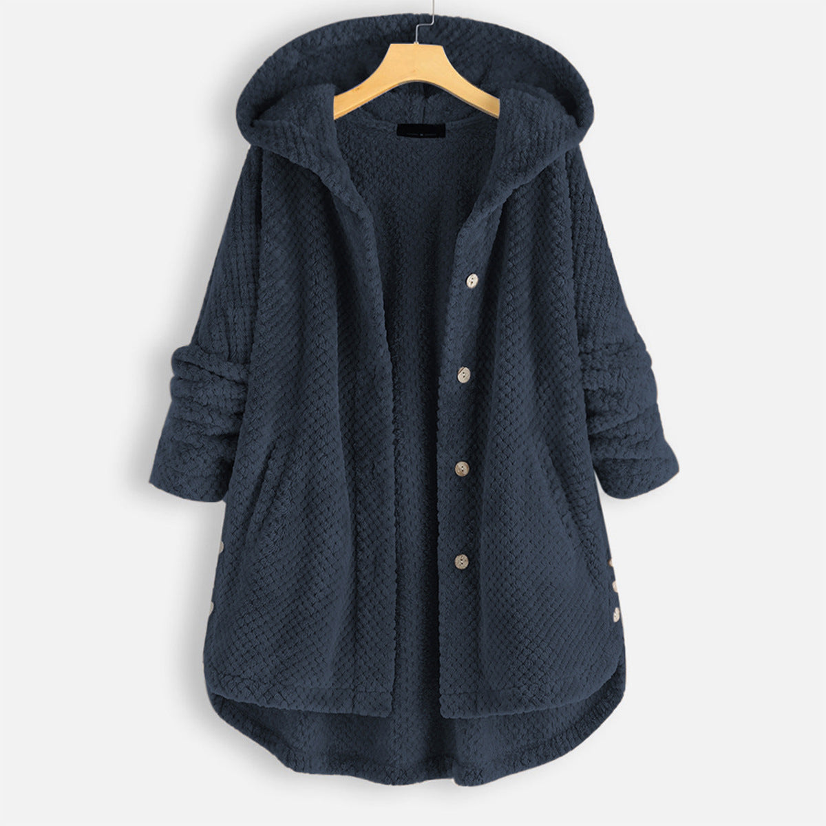 Jacke mit Kapuze und Knopfleiste für Damen