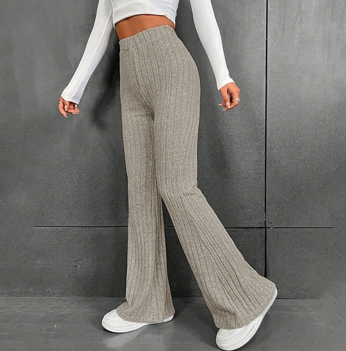 Gabrielle - Pantalon Évasé Côtelé