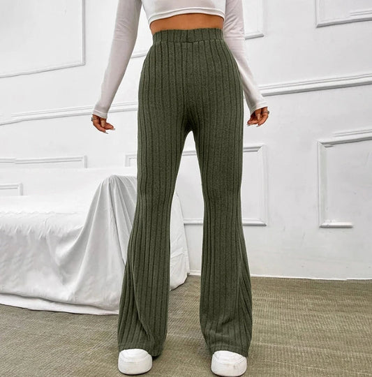 Gabrielle - Pantalon Évasé Côtelé
