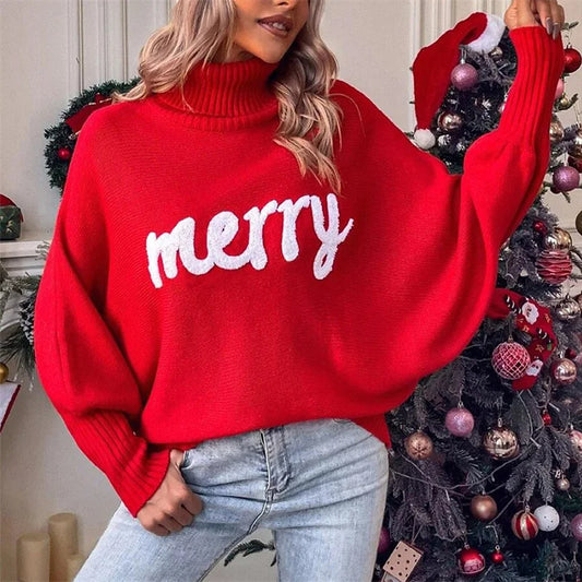 Nicole - Col roulé de Noël confortable