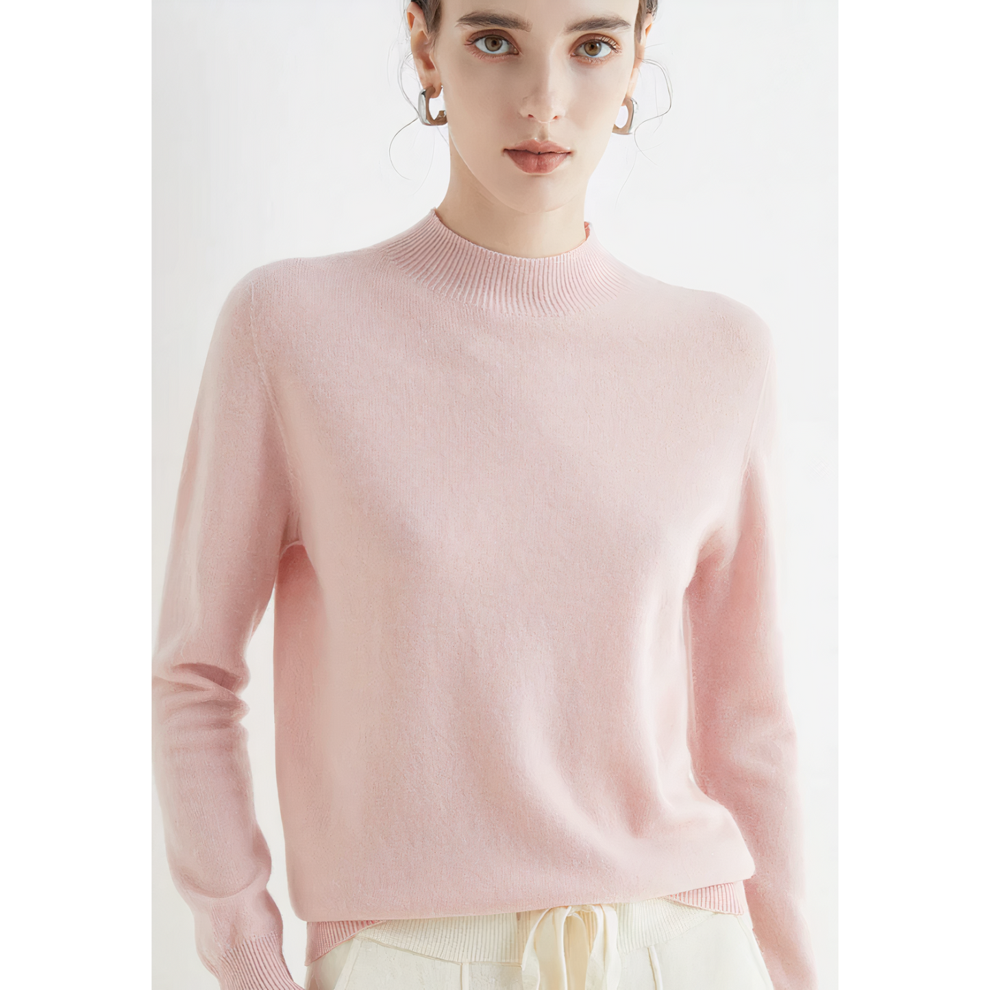 Pull chaud à col roulé pour femme - Alla