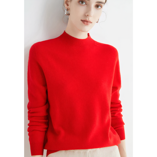 Pull chaud à col roulé pour femme - Alla