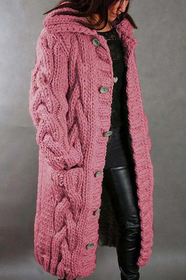 Cardigan tricoté oversize pour les journées fraîches