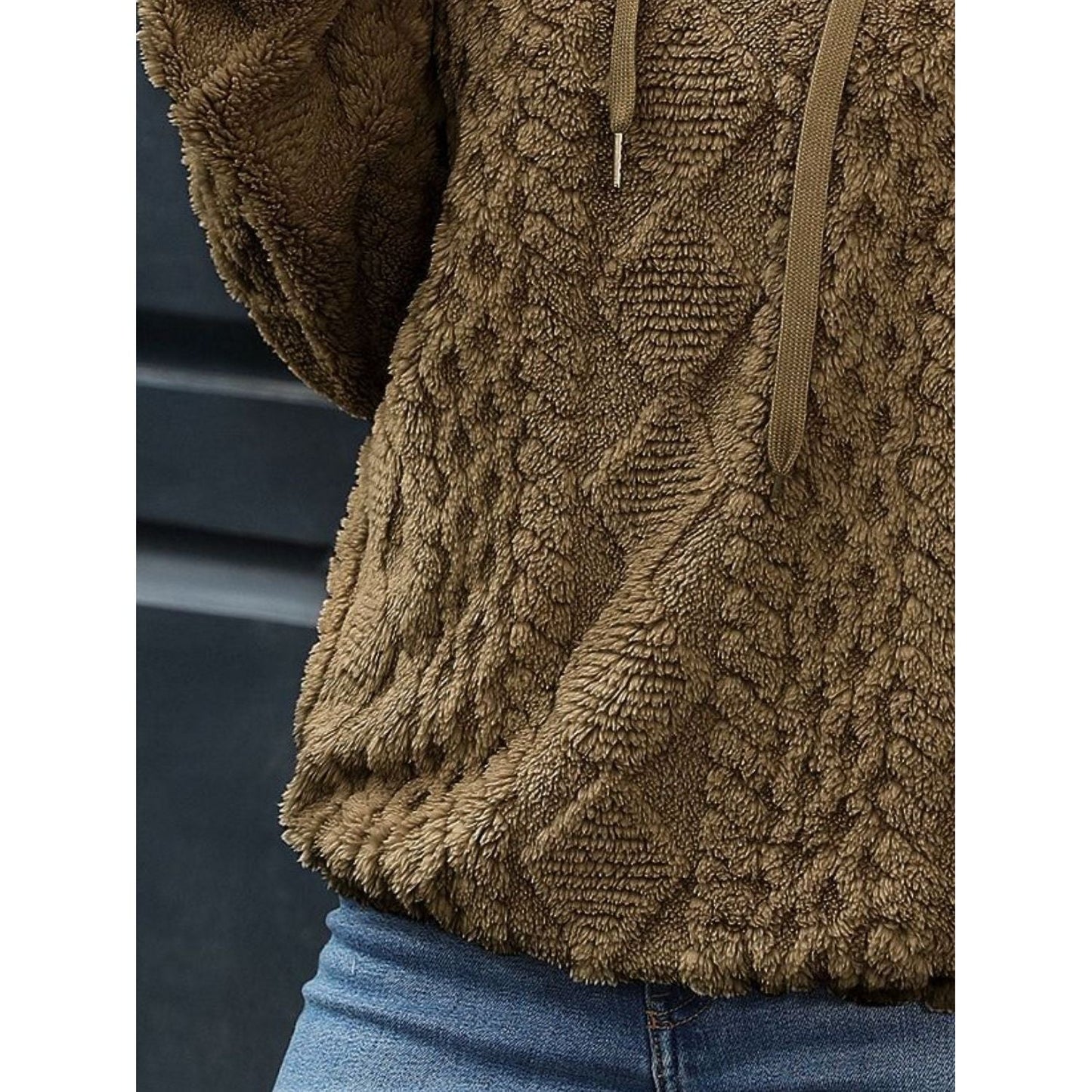 Mila - Sweat à Capuche en Tissu Doux avec Manches Longues et Cordon pour Femme