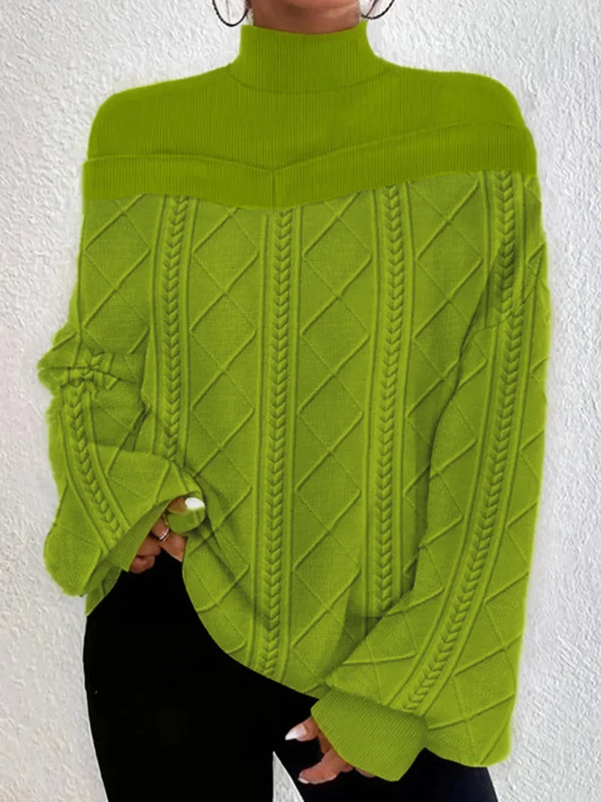 Chemisier Décontracté à Manches Longues avec Col Montant pour Femmes