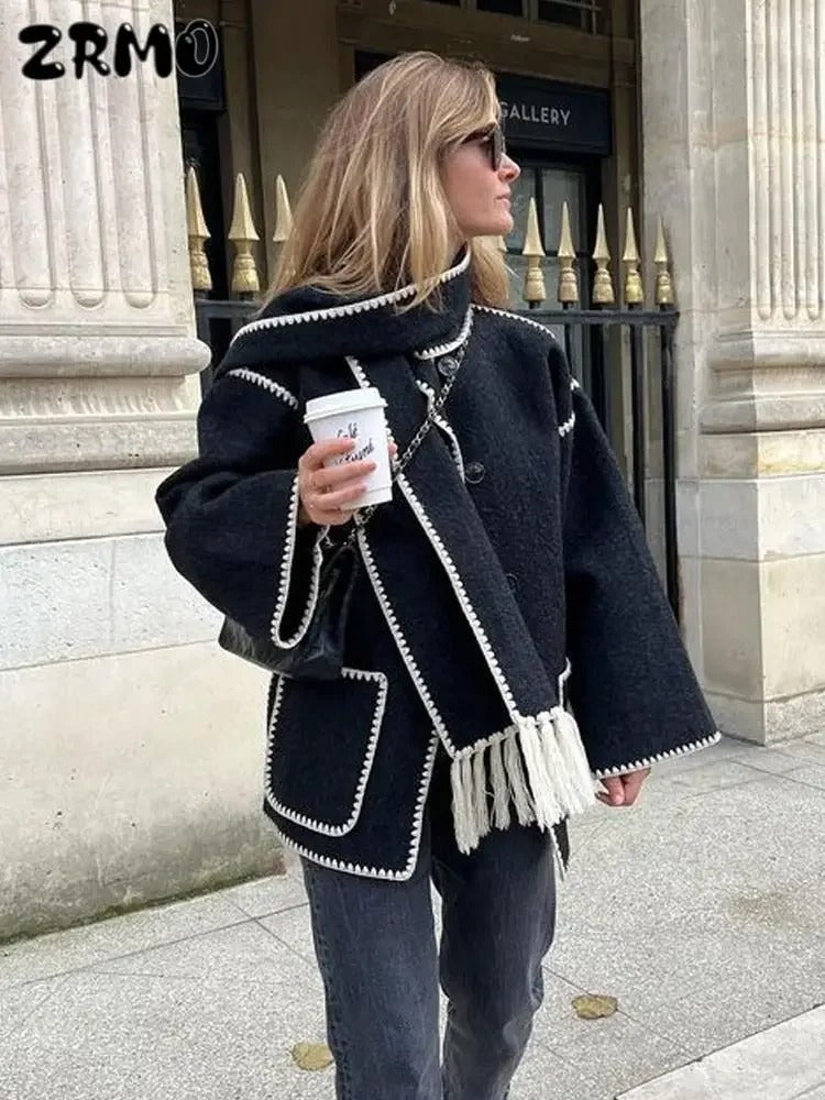 Élodie Lavin | Manteau en laine élégant