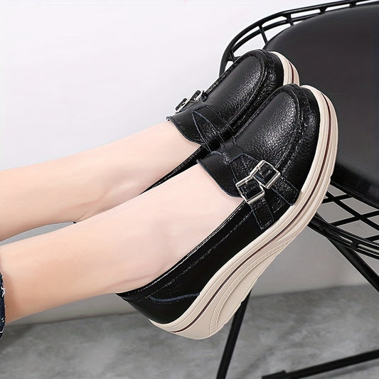 Mathilde - Mocassins À Talons Compensés Et À Plateforme