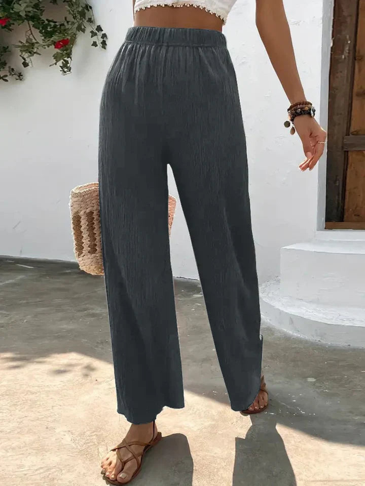 Pantalon large taille haute - Emmely