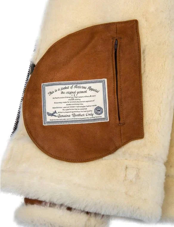 Meti - veste en peau de mouton avec capuche en fourrure