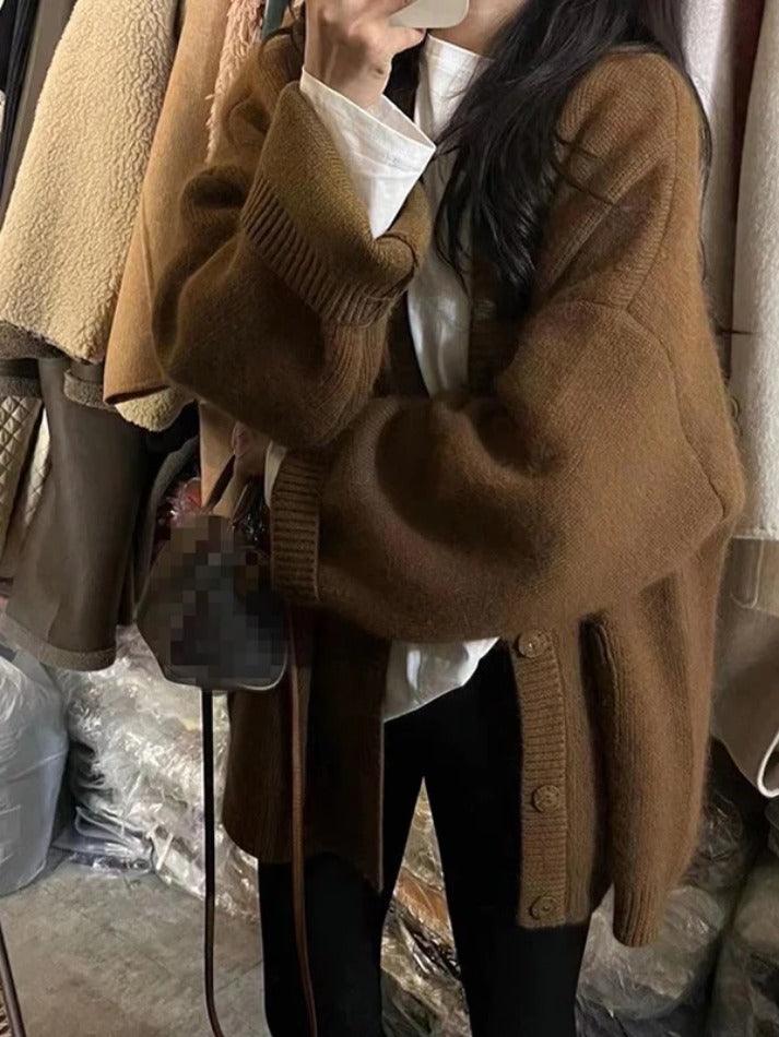 Gilet Ample à Col V – Élégant et Confortable pour Toutes les Occasions