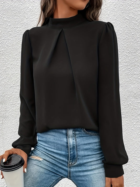 Clara - Blouse Noire Élégante pour Femmes