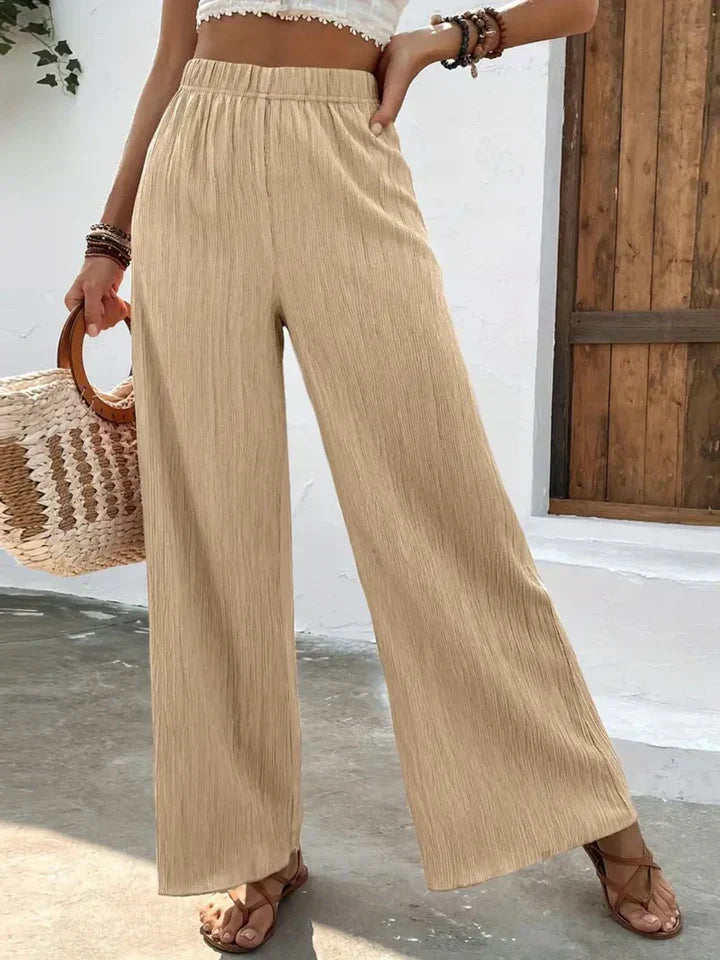 Pantalon large taille haute - Emmely