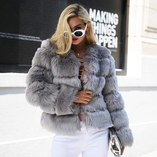 MODACHIC - Veste En Fourrure Luxo