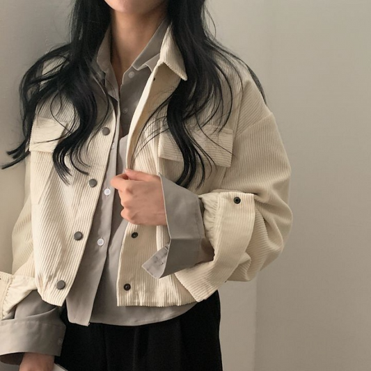 Veste courte en velours côtelé - Erin