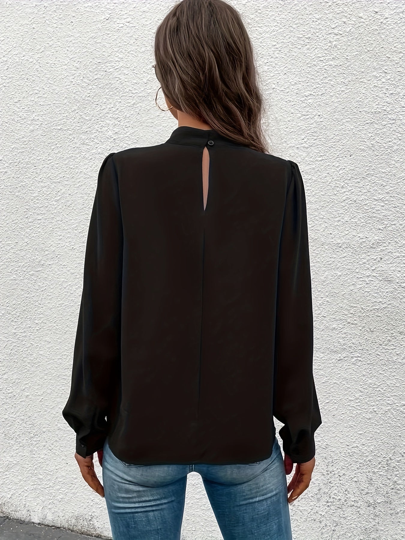 Clara - Blouse Noire Élégante pour Femmes