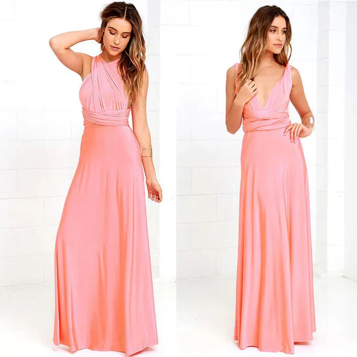 Janah - Robe portefeuille élastique à bretelles