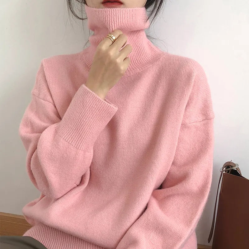 Brielle - Col roulé style pull-over matelassé