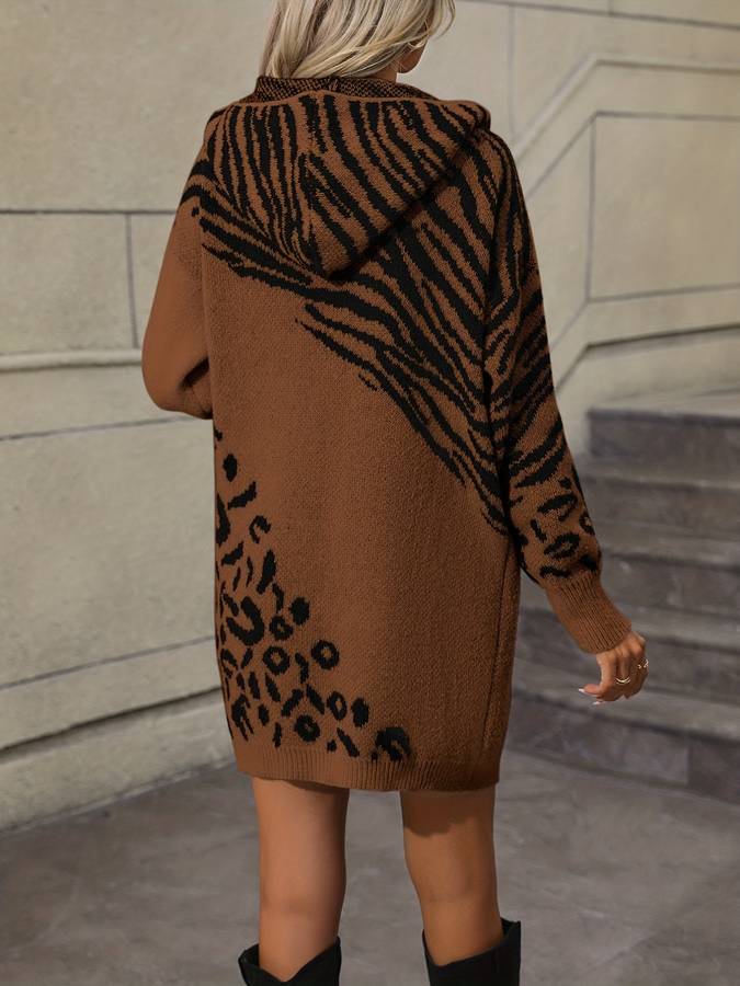 Manteau long imprimé élégant - Tiferet