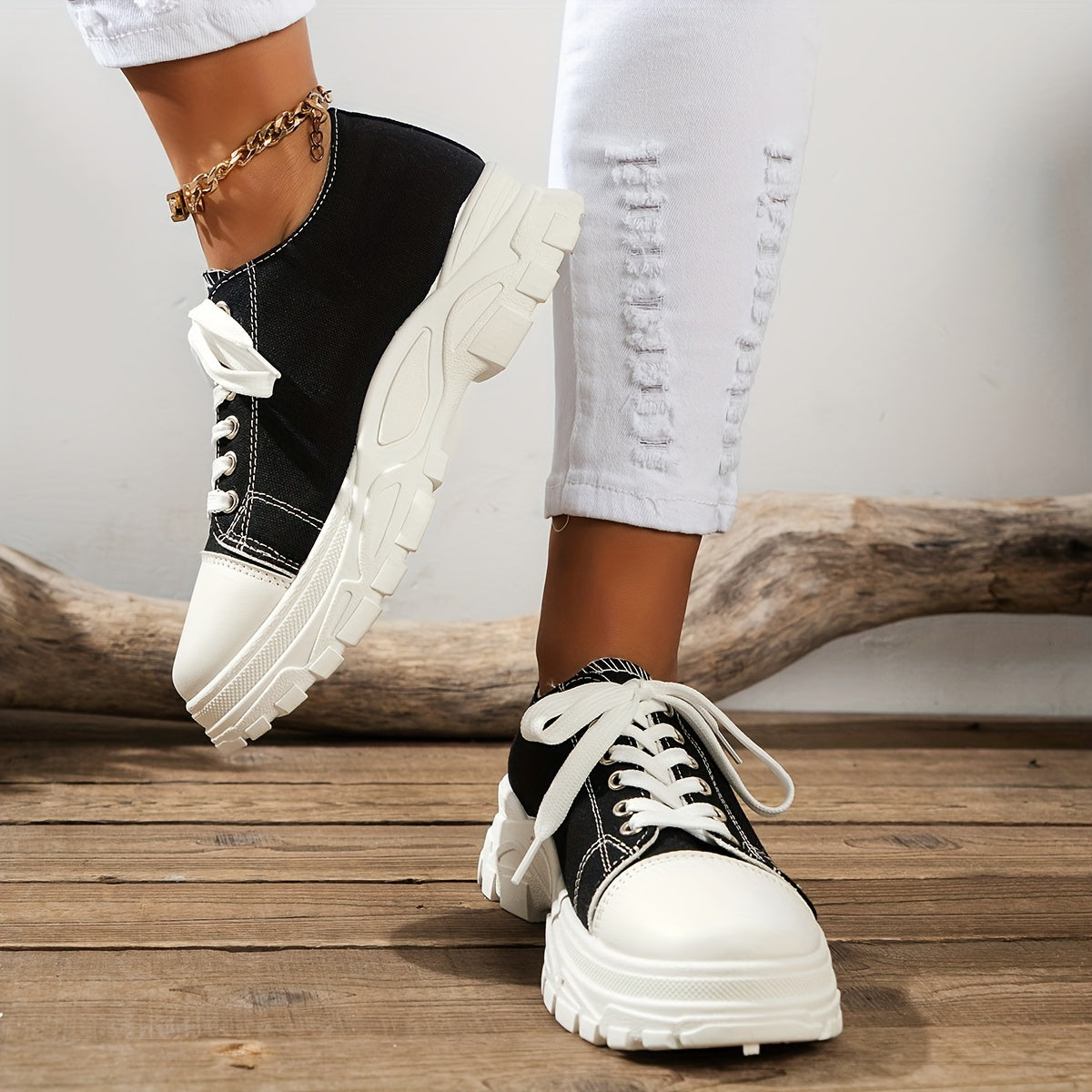 Juliette  - Baskets À Plateforme En Toile