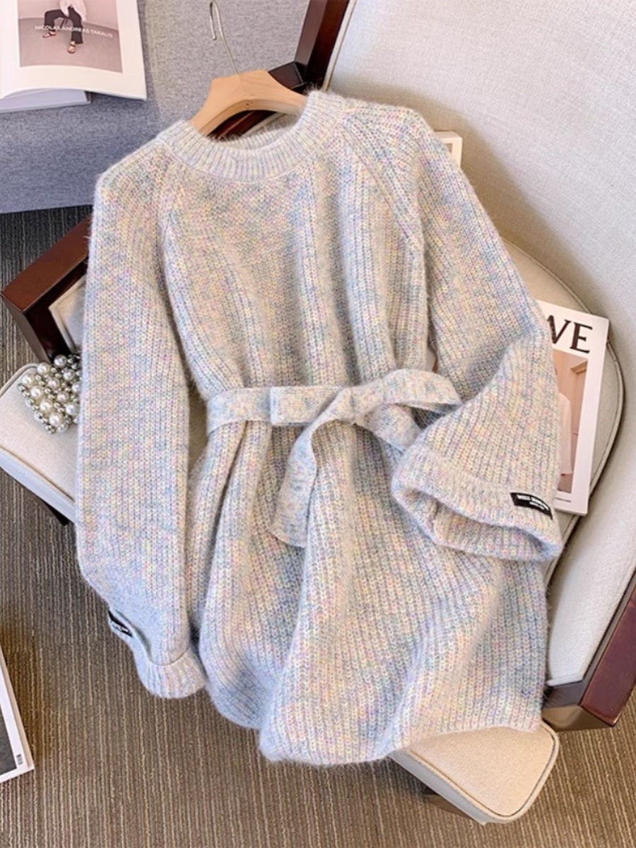 Hailey - Robe pull élégante avec détail lacé pour femme