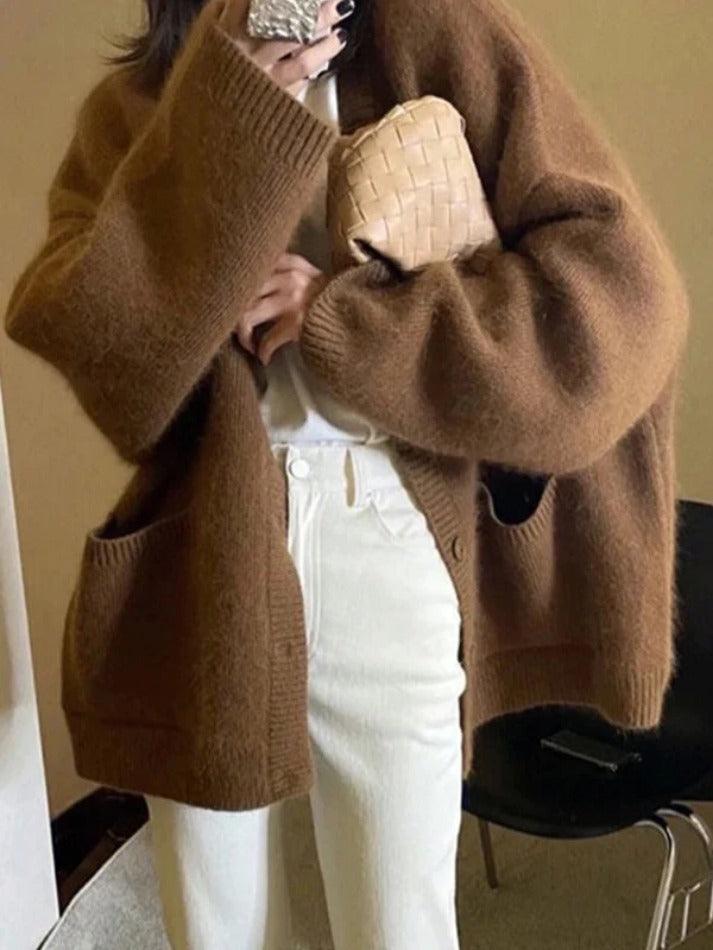 Gilet Ample à Col V – Élégant et Confortable pour Toutes les Occasions