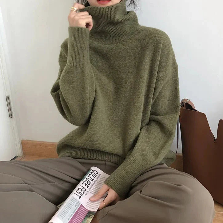 Brielle - Col roulé style pull-over matelassé