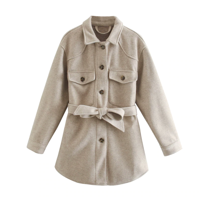 Manteau élégant avec ceinture - Dahlinae