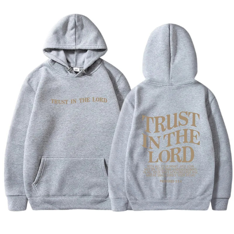Sweat à capuche avec citation de la confiance - Aziane