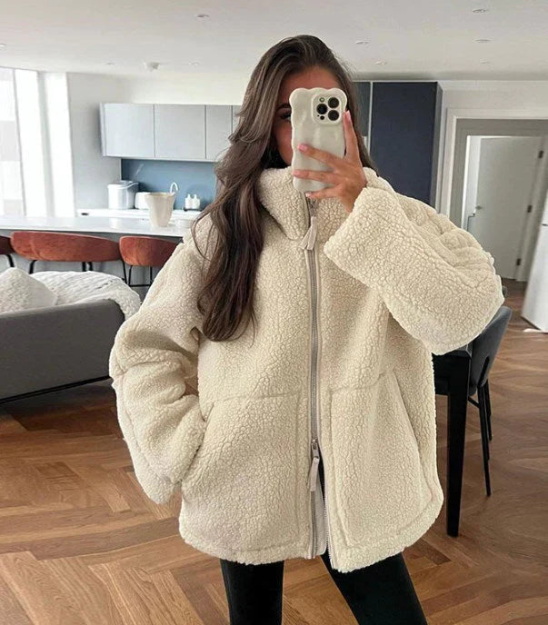 Sedona | Veste en peluche chaude à coupe ample pour femmes
