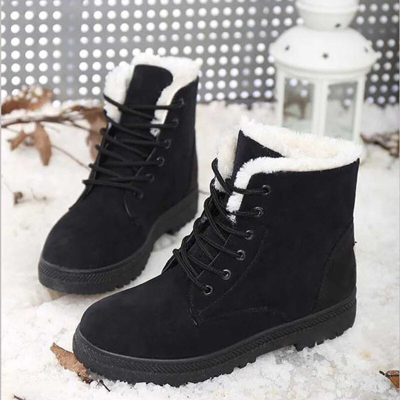Léa - Bottes De Neige Antidérapantes Avec Lacets