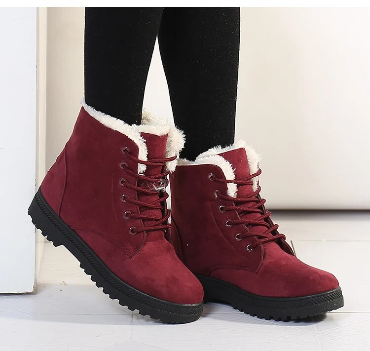 Léa - Bottes De Neige Antidérapantes Avec Lacets