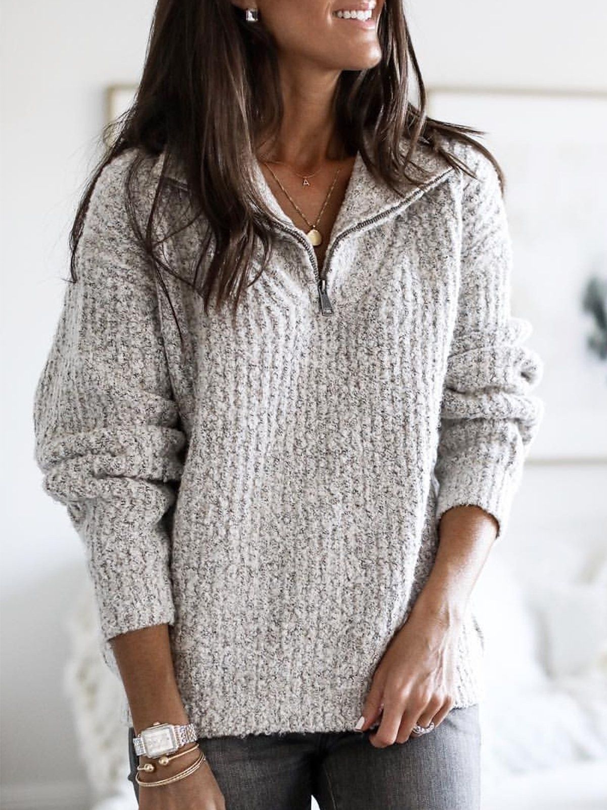 Mona | Chaleur et élégance Pull en maille