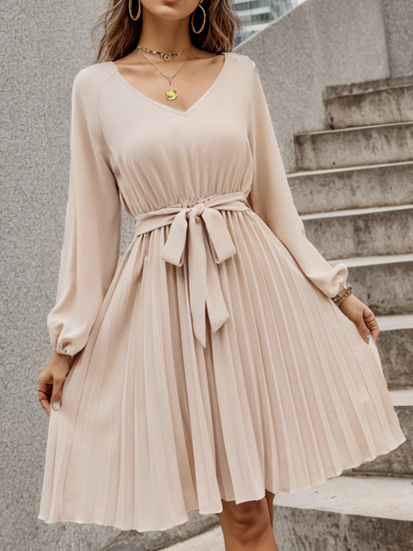 Élodie Lavin® | Robe Plissée Élégante