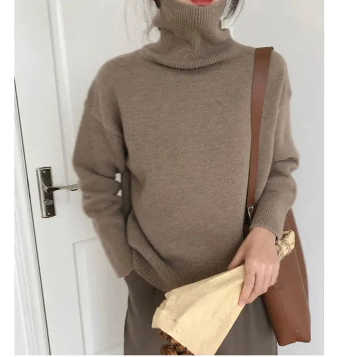 Brielle - Col roulé style pull-over matelassé