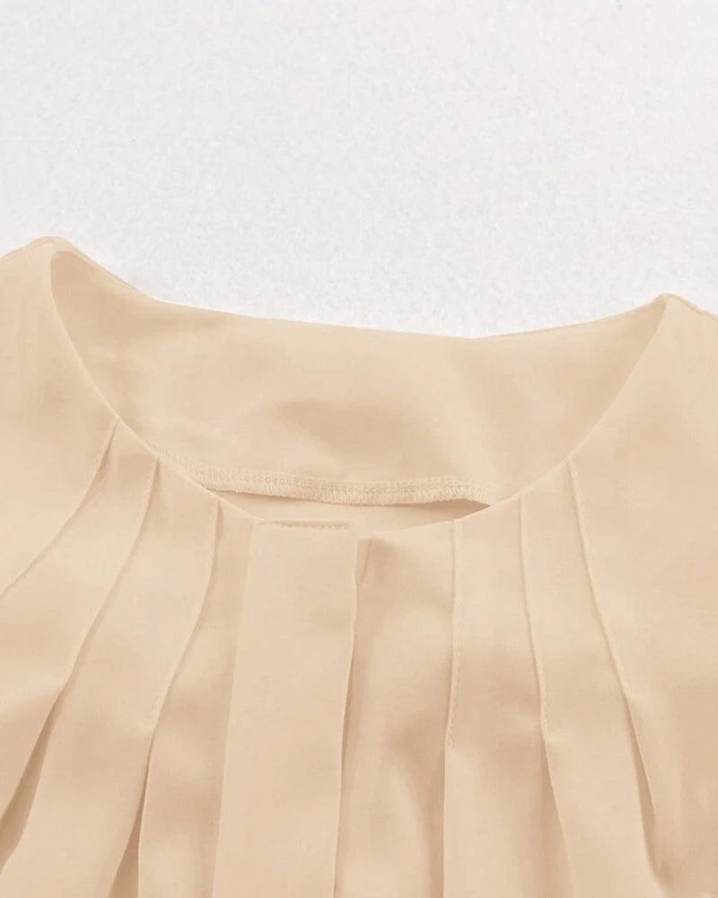 Elodie - Chemise Élegante Beige pour Femmes