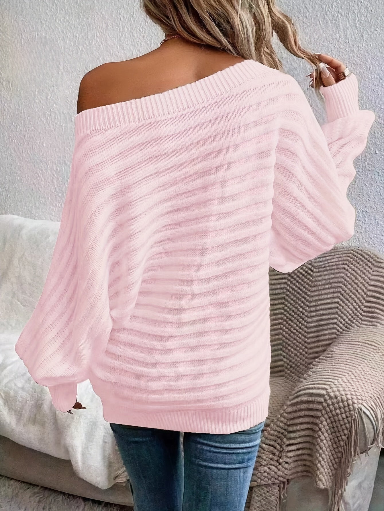 Amara - Pull Décontracté Épaules Dénudées et Design Confortable pour Femme