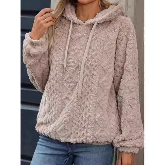 Mila - Sweat à Capuche en Tissu Doux avec Manches Longues et Cordon pour Femme