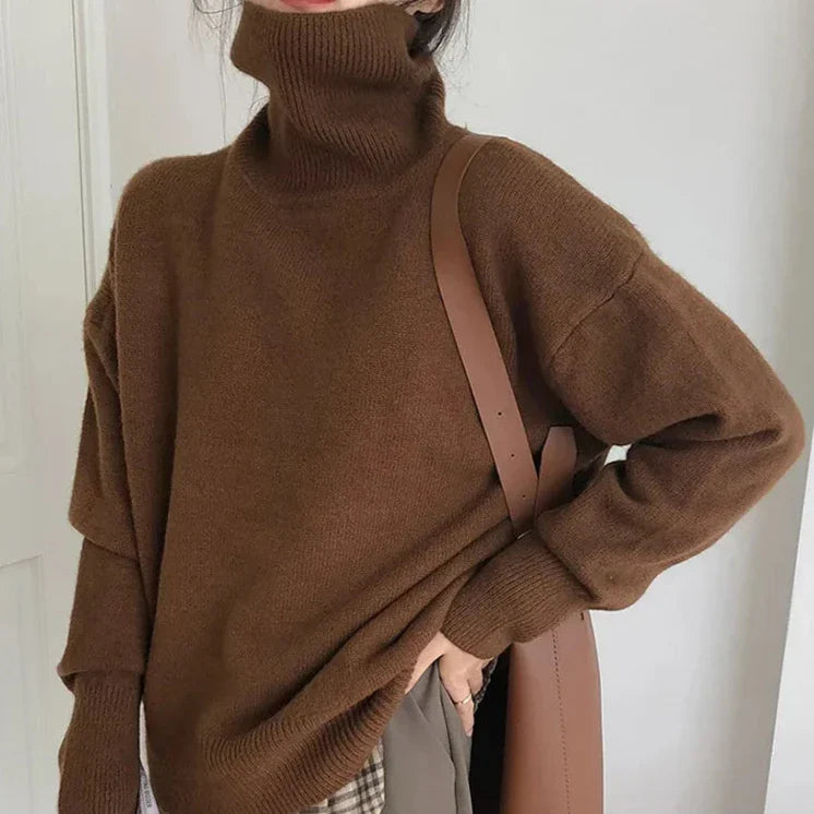 Brielle - Col roulé style pull-over matelassé