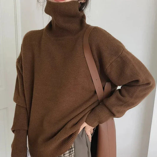 Brielle - Col roulé style pull-over matelassé