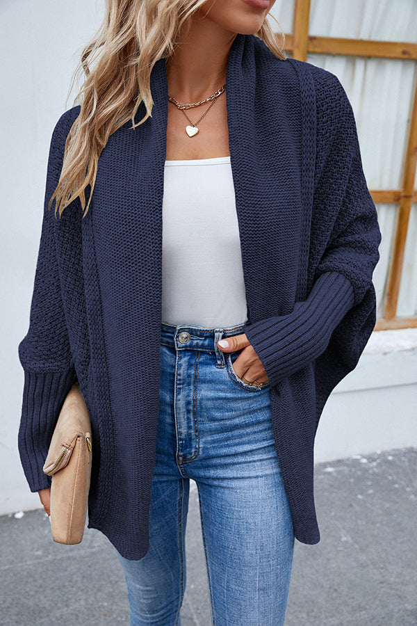 Clara - Cardigan élégant en maille avec manches dolman pour femme