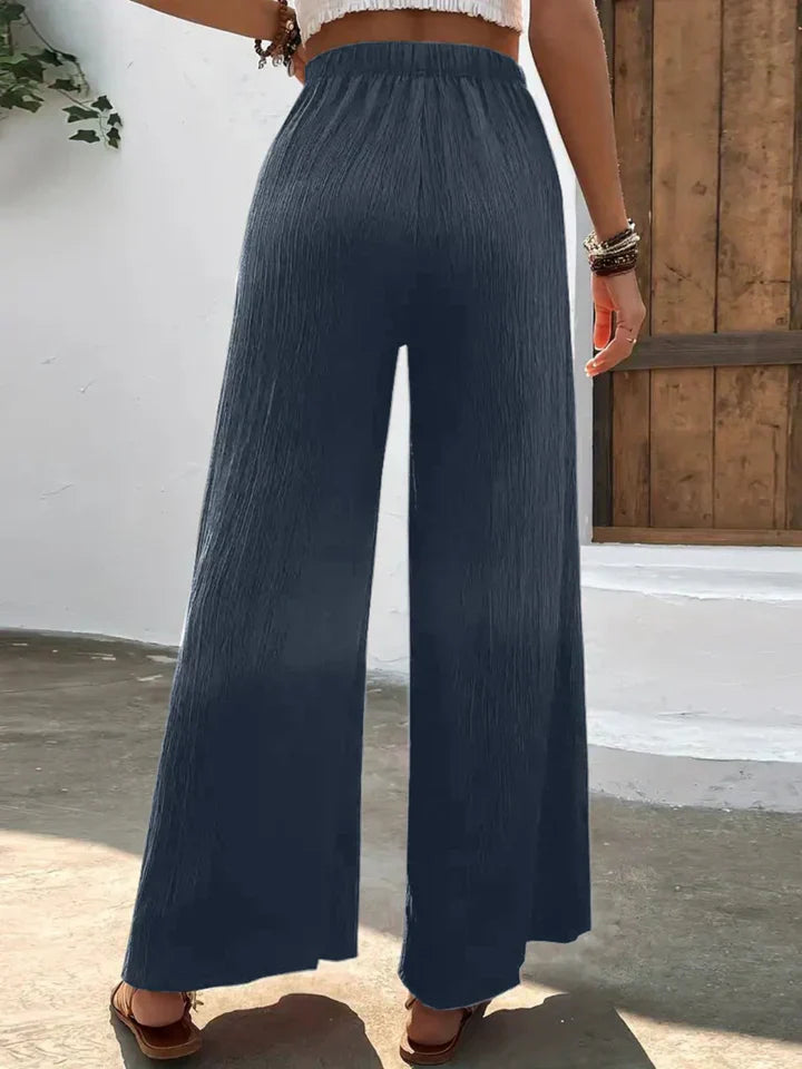 Pantalon large taille haute - Emmely