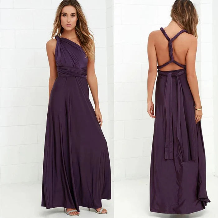 Janah - Robe portefeuille élastique à bretelles